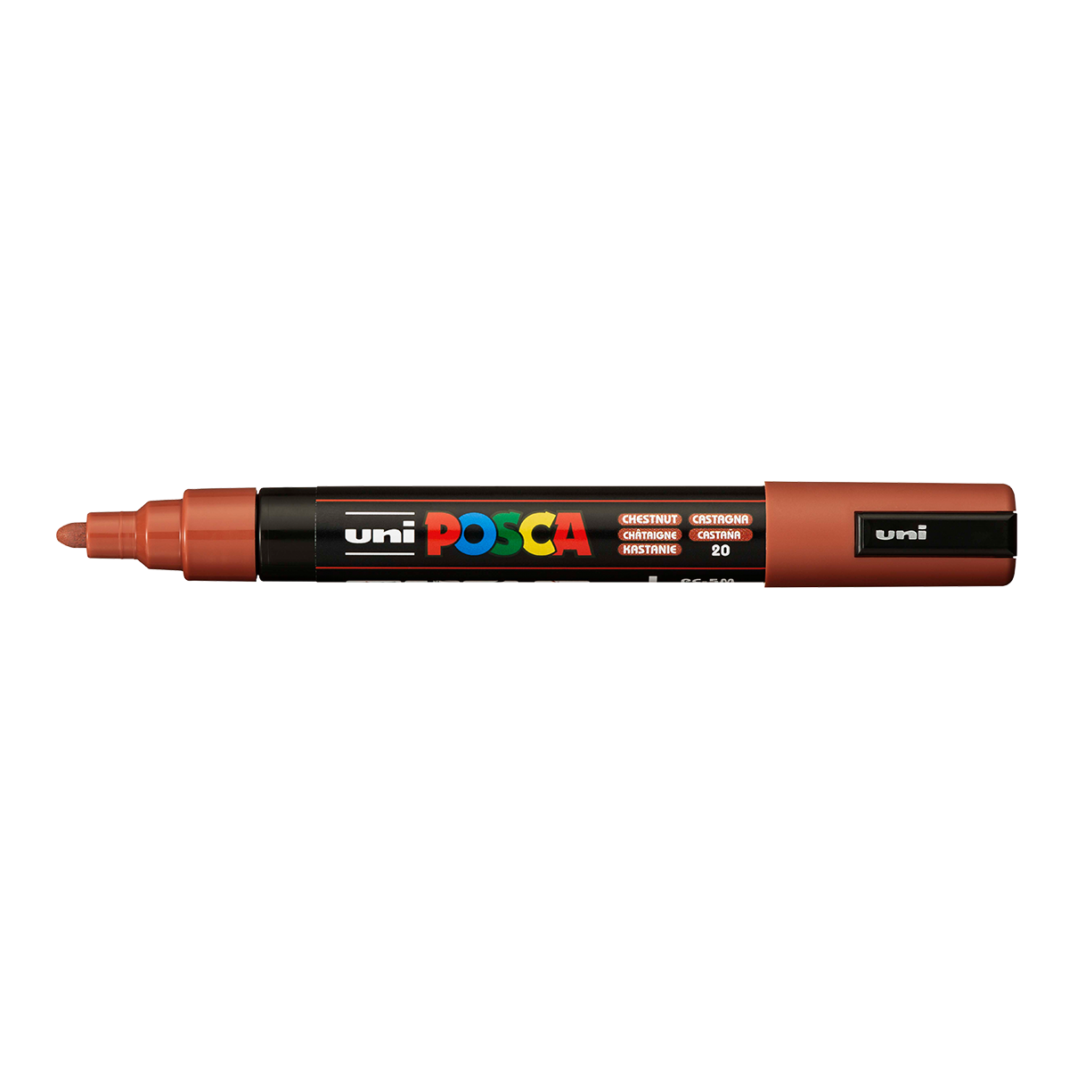 Akrylový popisovač Posca PC-5M, 1,8 – 2,5 mm, gaštanová (20)