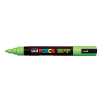 Akrylový popisovač Posca PC-5M, 1,8 – 2,5 mm, zelené jablko (72)