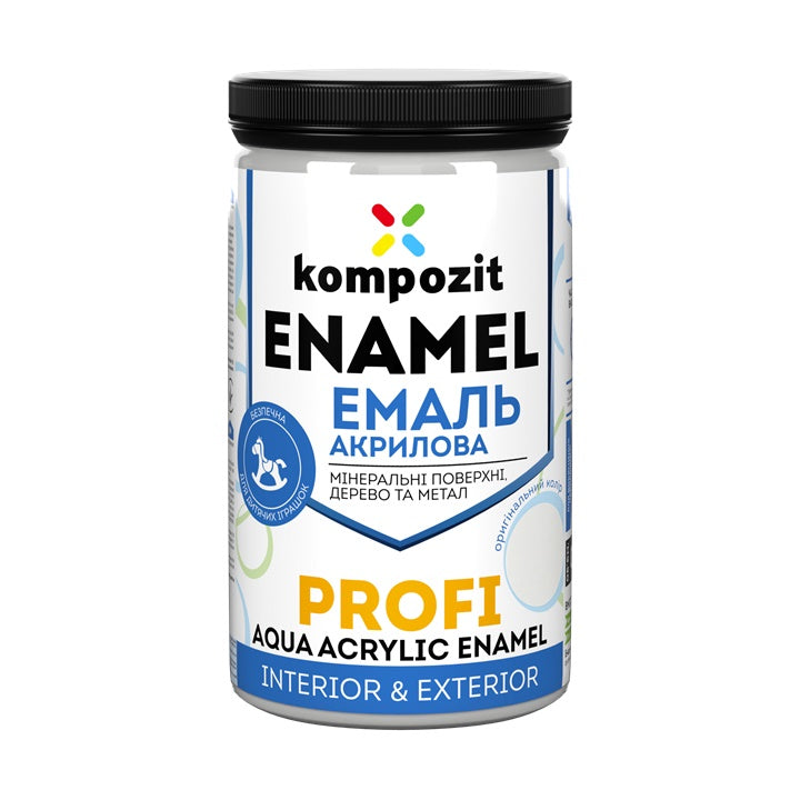 Akrylový smalt  KOMPOZIT PROFI Gloss  0.3 l – Biela