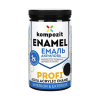 Akrylový smalt  KOMPOZIT PROFI Gloss  0.3 l – Čierna