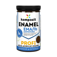 Akrylový smalt  KOMPOZIT PROFI Gloss  0.3 l – Hnedá