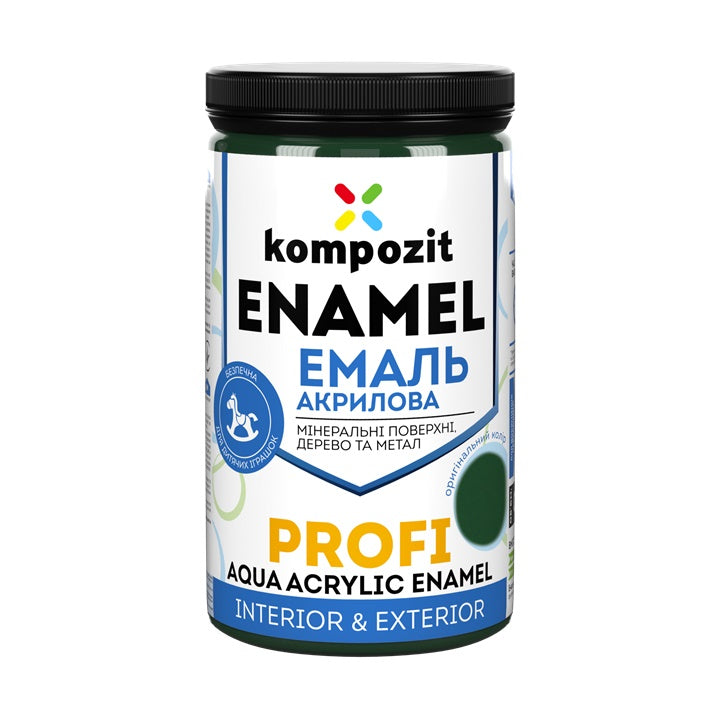 Akrylový smalt  KOMPOZIT PROFI Gloss  0.3 l – Zelená