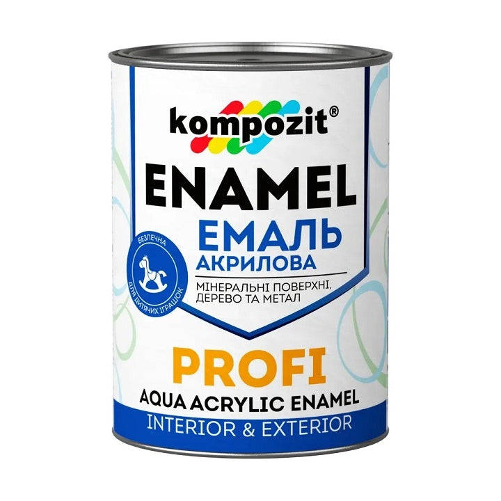 Akrylový smalt  KOMPOZIT PROFI Silky matt  0.3 l | rôzne odtiene — obrázok 1