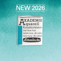 Akvarelová farba Schmincke AKADEMIE 1/2 panvička - Golden pink – 505 Tyrkysová modrá
