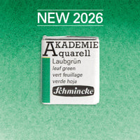 Akvarelová farba Schmincke AKADEMIE 1/2 panvička - Golden pink – 555 Listová zelená