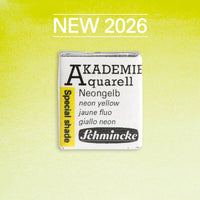Akvarelová farba Schmincke AKADEMIE 1/2 panvička - Golden pink – 950 Neónová žltá