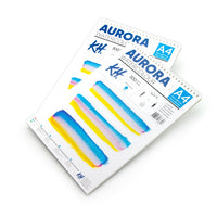 Akvarelový blok AURORA cold press so špirálou - 12 listový | rôzne formáty — obrázok 1