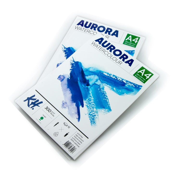 Akvarelový blok AURORA rough - 12 listový | rôzne formáty — obrázok 2
