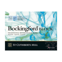 Akvarelový blok CANSON St Cuthberts Bockingford CP biely 300 g/m² 12 listov – 31 – 41 cm