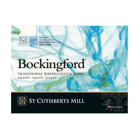 Akvarelový blok CANSON St Cuthberts Bockingford CP biely 300 g/m² 12-listový – rôzne formáty