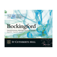 Akvarelový blok CANSON St Cuthberts Bockingford CP biely 300 g/m² 12-listový – rôzne formáty