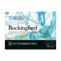 Akvarelový blok CANSON St Cuthberts Bockingford CP biely 300 g/m² 12-listový – rôzne formáty