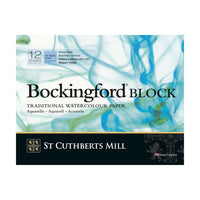 Akvarelový blok CANSON St Cuthberts Bockingford CP biely 300 g/m² 12 listov – 31 – 41 cm