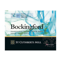 Akvarelový blok CANSON St Cuthberts Bockingford CP biely 300 g/m² 12-listový – rôzne formáty