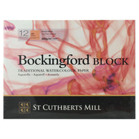 Akvarelový blok CANSON St Cuthberts Bockingford HP biely 300 g/m² 12 listov – 31 – 41 cm