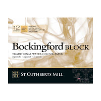 Akvarelový blok CANSON St Cuthberts Bockingford Rough 300 g/m² 31 – 41 cm - 12 listov