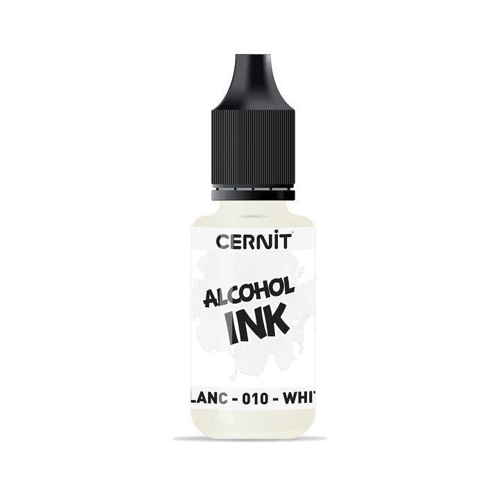 Alkoholový farebný atrament CERNIT 20 ml – 010 biela