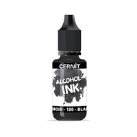Alkoholový farebný atrament CERNIT 20 ml – 100 čierna