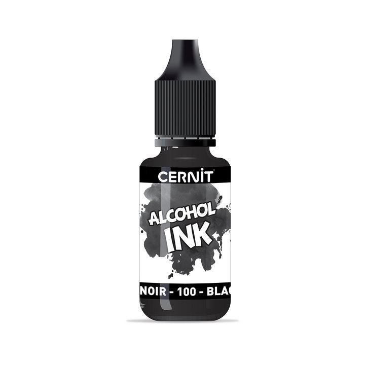 Alkoholový farebný atrament CERNIT 20 ml – 100 čierna