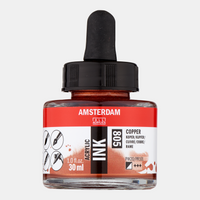 ROYAL TALENS Amsterdam Acrylic Ink akrylový atrament 30 ml – Medená