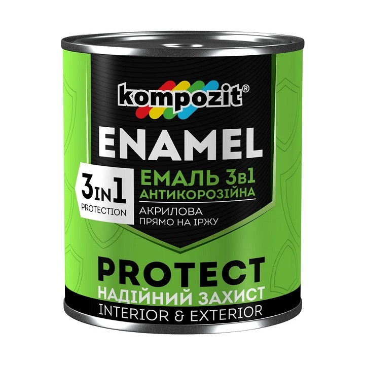 Antikorózny smalt 3 v 1  KOMPOZIT PROTECT  2.4 kg | rôzne odtiene — obrázok 3