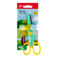APLI kreatívne nožnice 13,5 cm, okrúhla špička, symetrické – vlnky