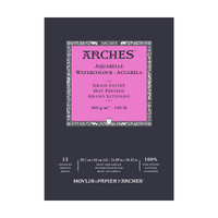 ARCHES akvarelový blok hladký HP prírodná biela 300 g/m² A5 – A3 - 12 listov