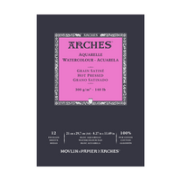 ARCHES akvarelový blok hladký HP prírodná biela 300 g/m² A5 – A3 - 12 listov