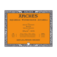 ARCHES akvarelový blok Rough prírodná biela 300 g/m² 10 – 31 cm - 20 listov