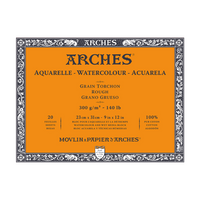ARCHES akvarelový blok Rough prírodná biela 300 g/m² 10 – 31 cm - 20 listov