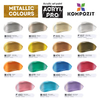 Sada akrylových farieb Kompozit ACRYL PRO BOX 73 x 75 ml