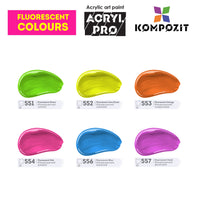 Sada akrylových farieb Kompozit ACRYL PRO BOX 73 x 75 ml