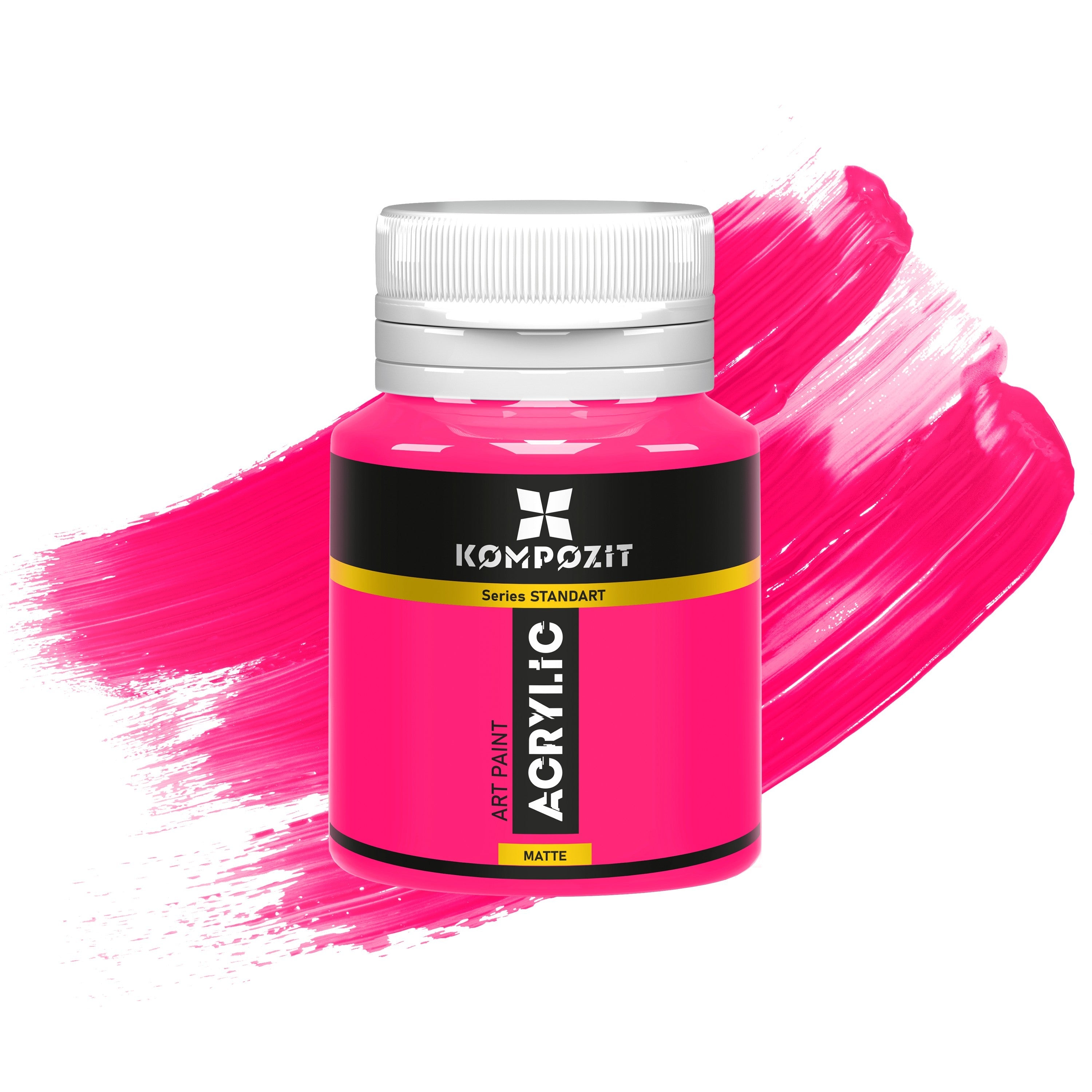 Akrylová farba STANDART Kompozit Fluorescent 20 ml – 114 Fluorescenčná ružová
