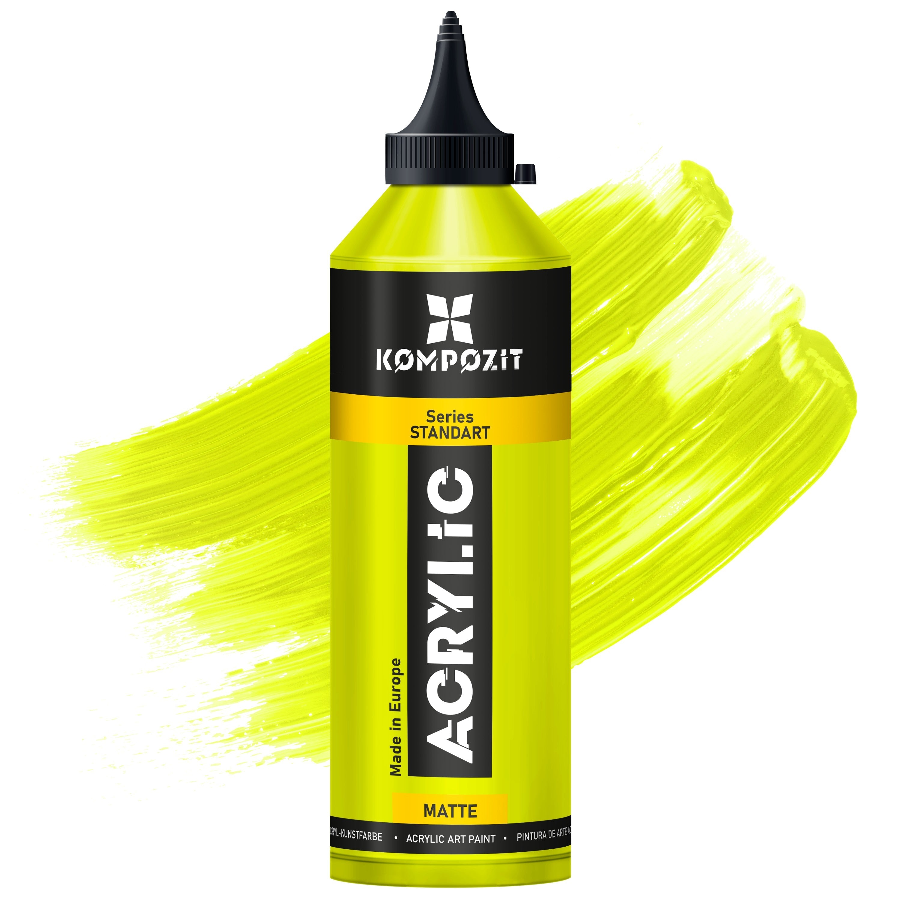 Akrylová farba Kompozit STANDART Fluorescent 500 ml – 111 Fluorescenčná limetková zelená