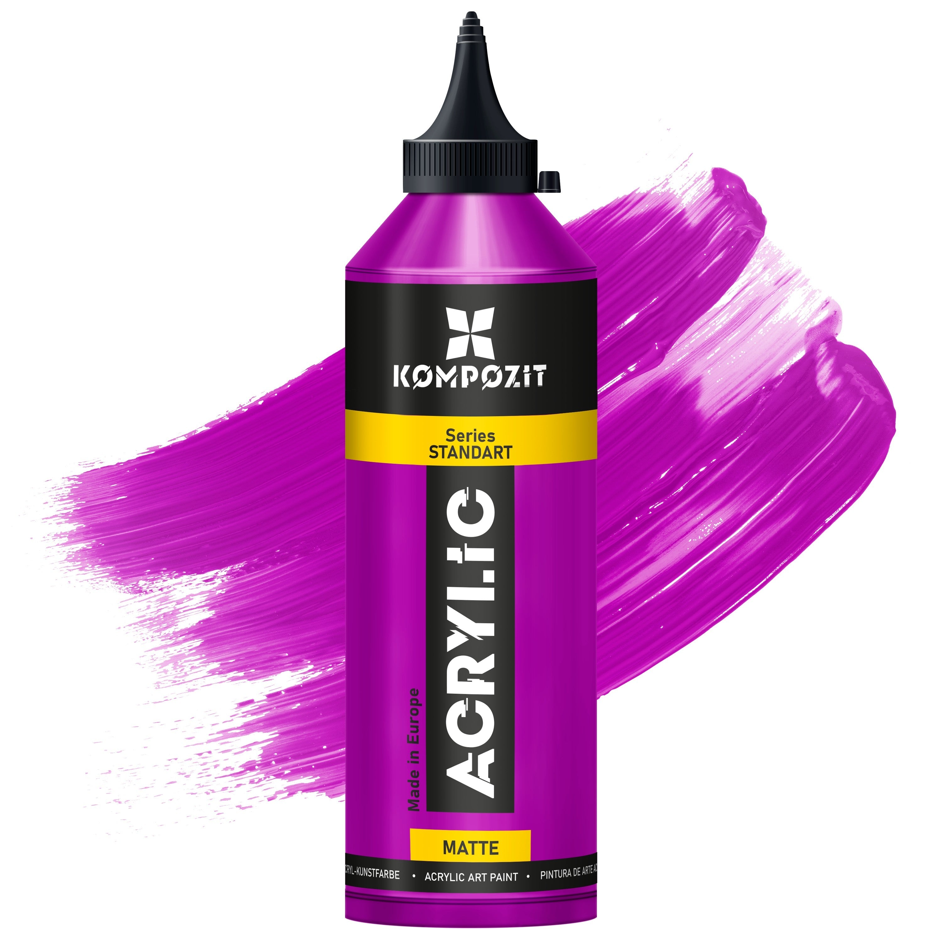 Akrylová farba Kompozit STANDART Fluorescent 500 ml – 115 Fluorescenčná fialová