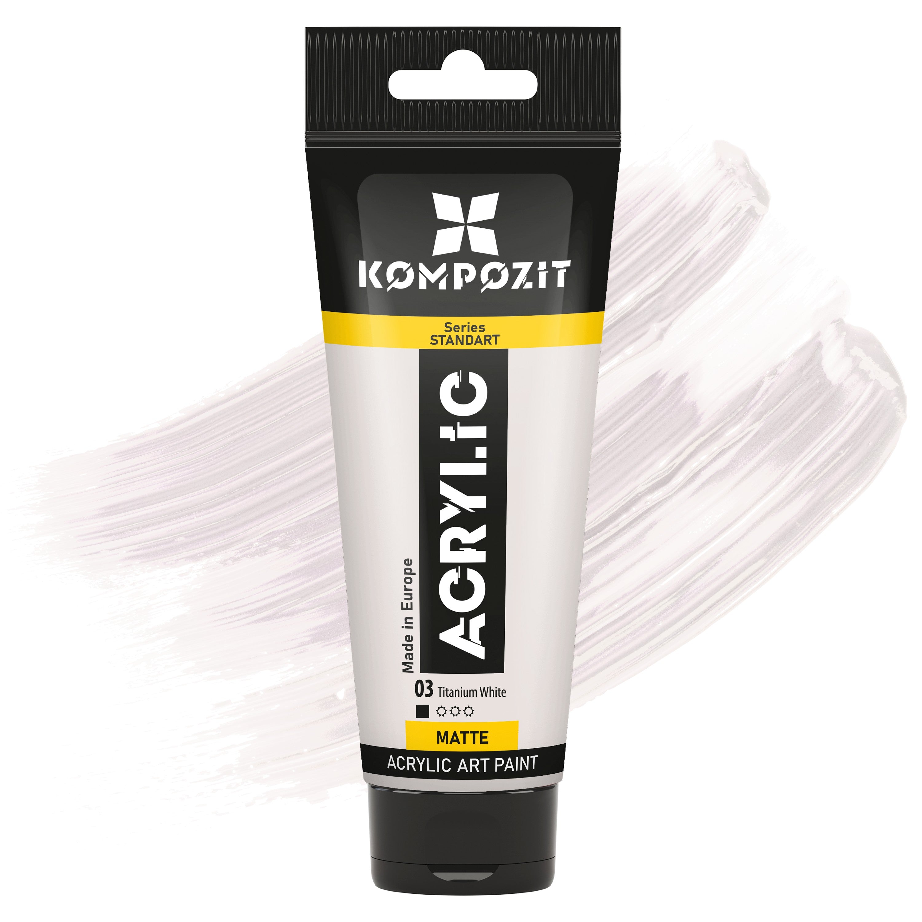 Akrylová farba STANDART Kompozit 75 ml – 03 Titánová biela