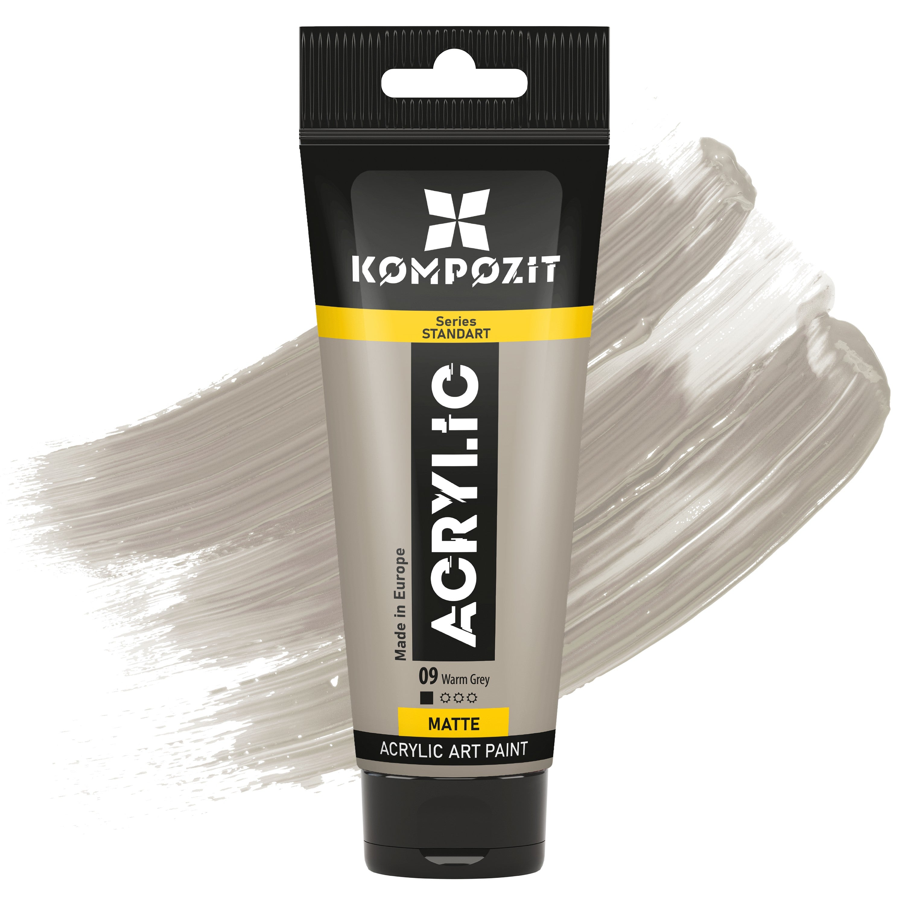 Akrylová farba STANDART Kompozit 75 ml – 09 Teplá sivá