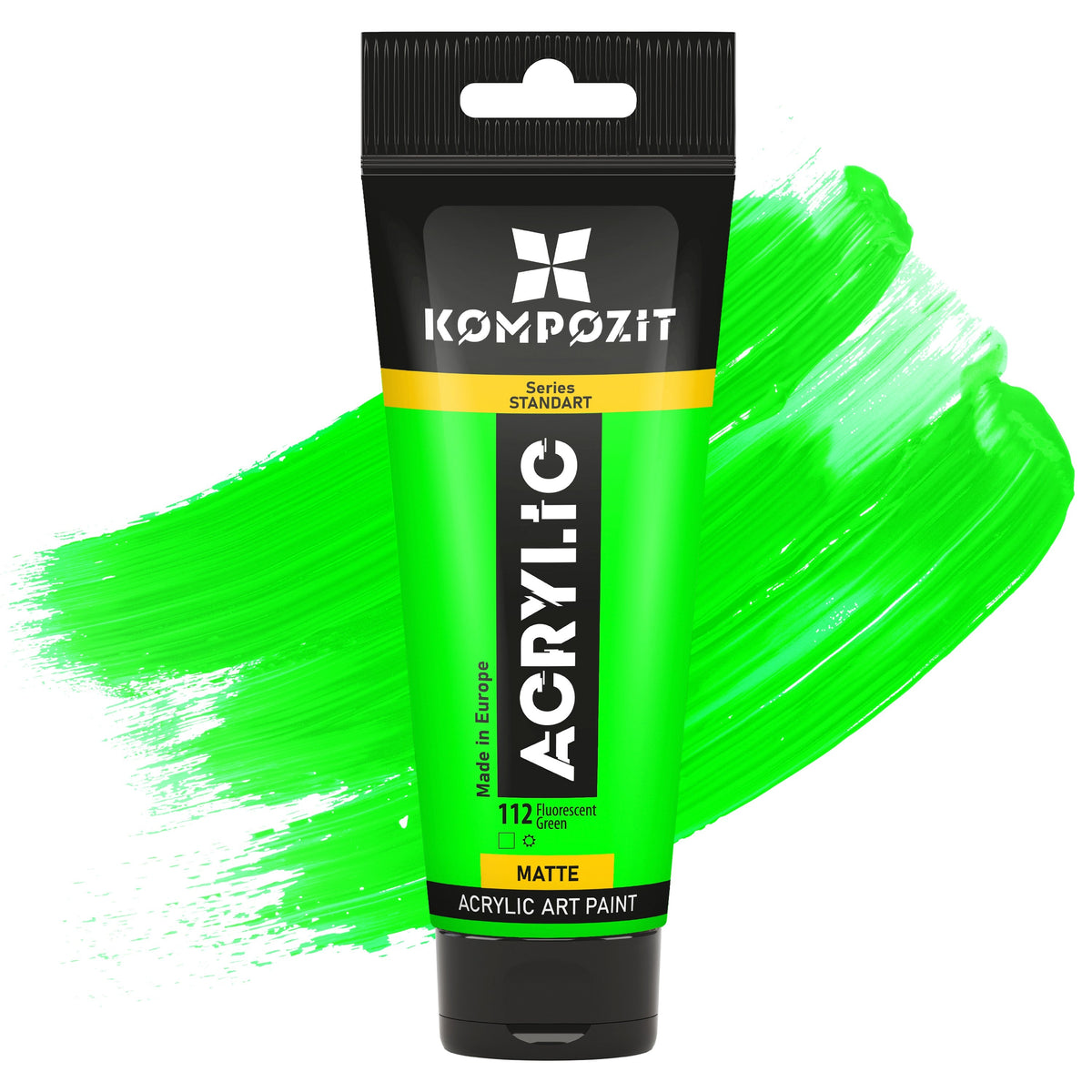 Akrylová farba Kompozit STANDART Fluorescent 75 ml – 112 Fluorescenčná zelená
