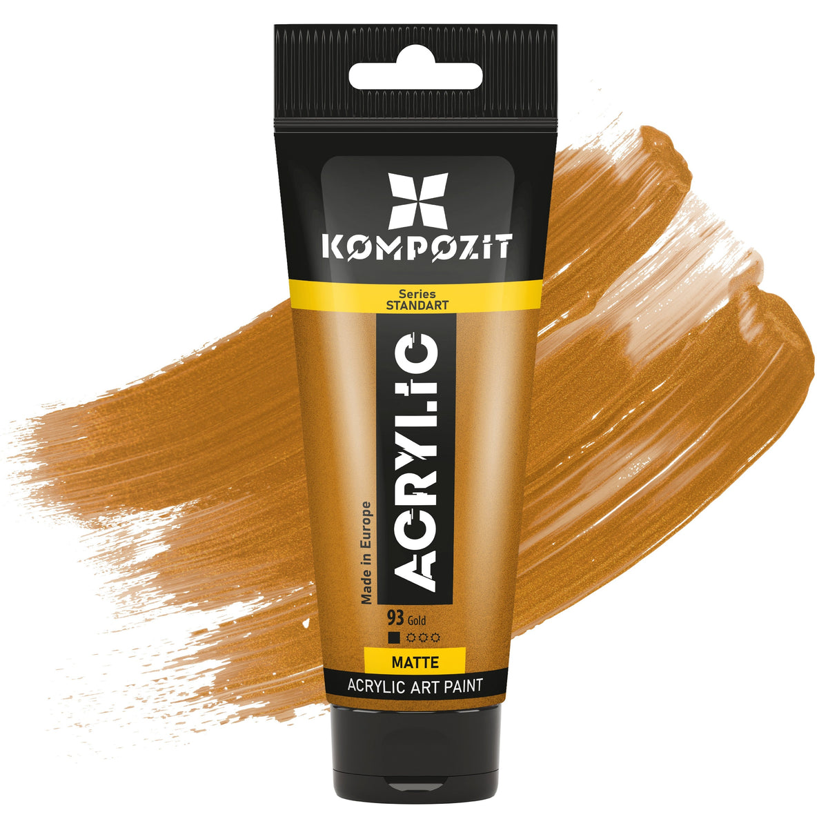 Akrylová farba STANDART Kompozit Metallic 75 ml – 93 Zlatá