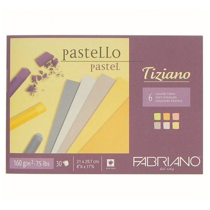 Blok farebných papierov pre pastel FABRIANO Tiziano Soft | rôzne rozmery — obrázok 2