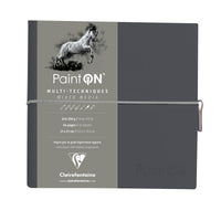 Blok papierov Clairefontaine Paint'On 250 g/m² 19 x 19 cm - 32 listov – Sivá