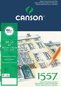 Skicovací blok Canson 1557 180 g/m² A4 lepený - 30 listov