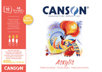 Canson akrylový blok CP Natural White 400 g/m² - 10 listov, 24 x 33 cm