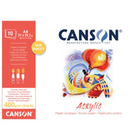 Canson akrylový blok CP Natural White 400 g/m² - 10 listov, 33 x 41 cm