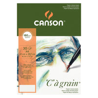 Skicár CANSON C a grain 180 g/m² A4, 30 listov, jemnozrnný, špirálová väzba