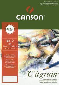 Skicár CANSON C a grain 224 g/m² A3 - 30 listov, jemnozrnný lepený