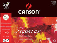 Canson Figueras blok na olej a akryl 290 g, 10 listov, 33 x 41 cm