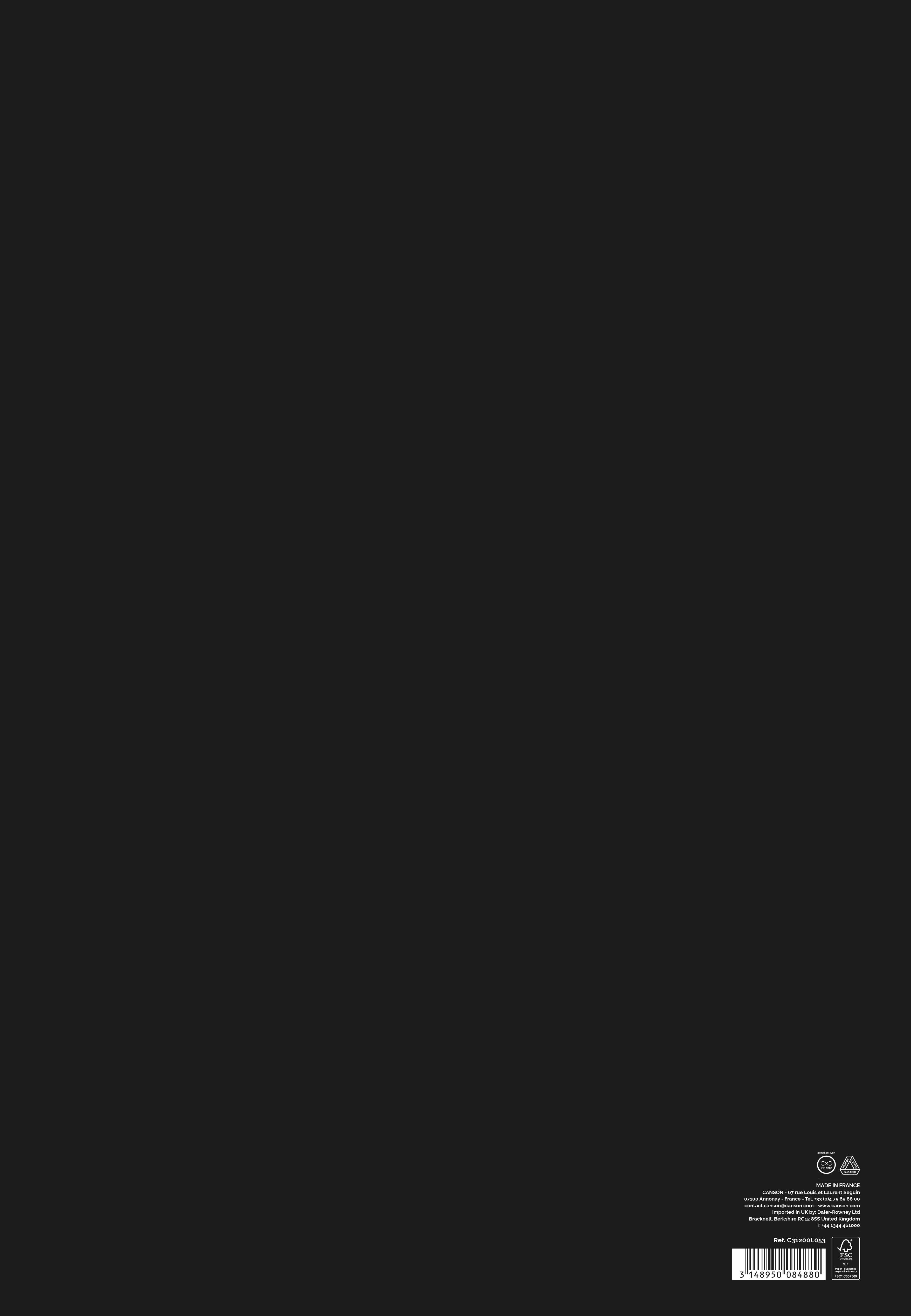 Canson Graduate Art Book Sketch & Draw skicár 140 g 40L A3 pevná väzba