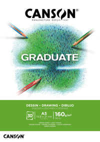 Canson Graduate kresliaci blok biely 160 g/m² 30 listov A5 lepený