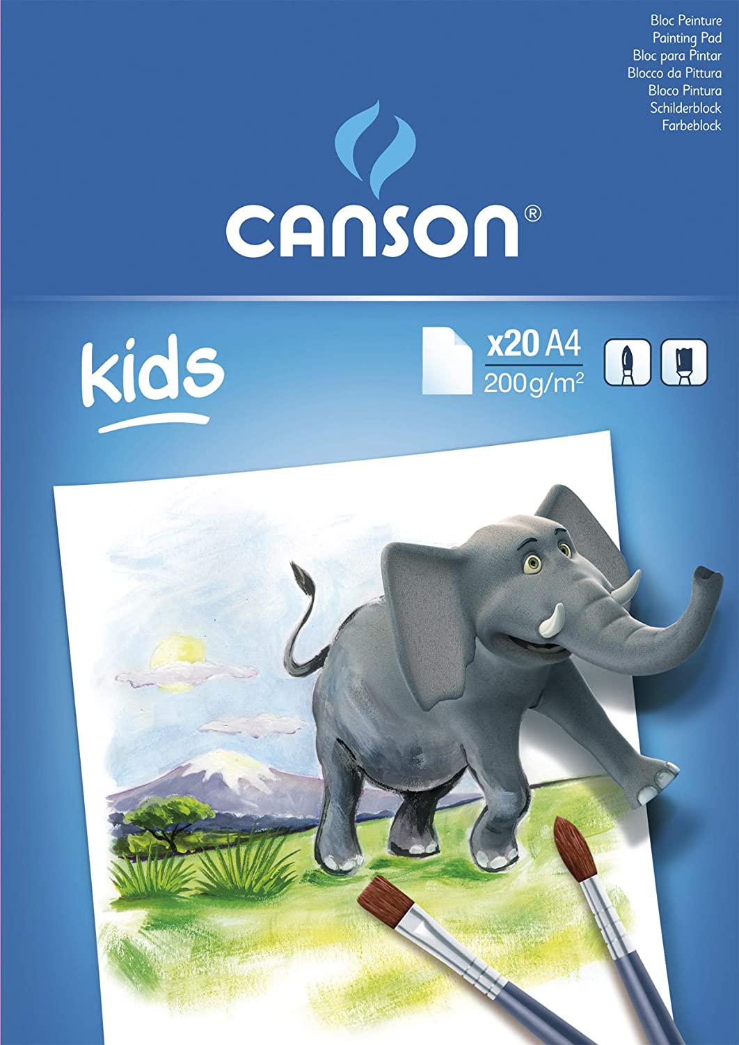 CANSON Kids kresliaci blok 200 g/m² 20 listov A4 lepený
